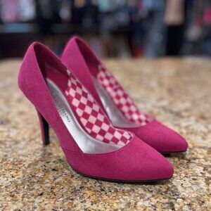 Christian Siriano Pink Suede Pumps